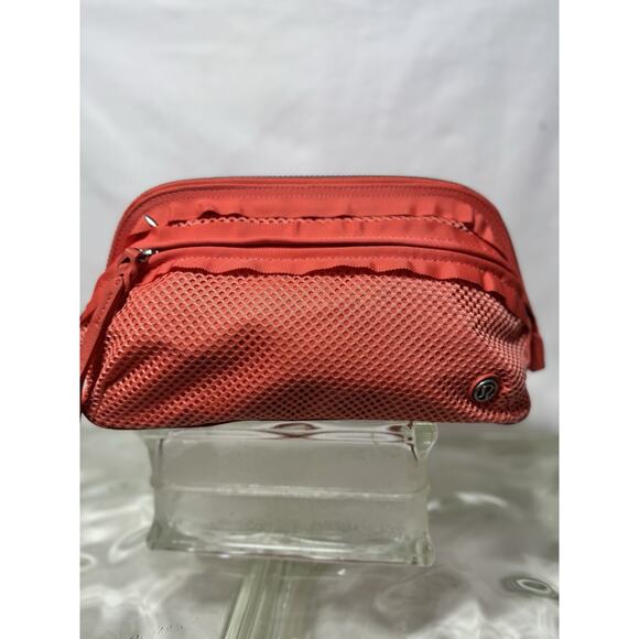 Lululemon Don’t Sweat It Kit With Mesh Sides In Coral - Picture 2 of 6